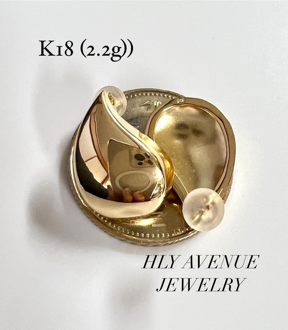 18K Japan Gold Teardrop Earrings