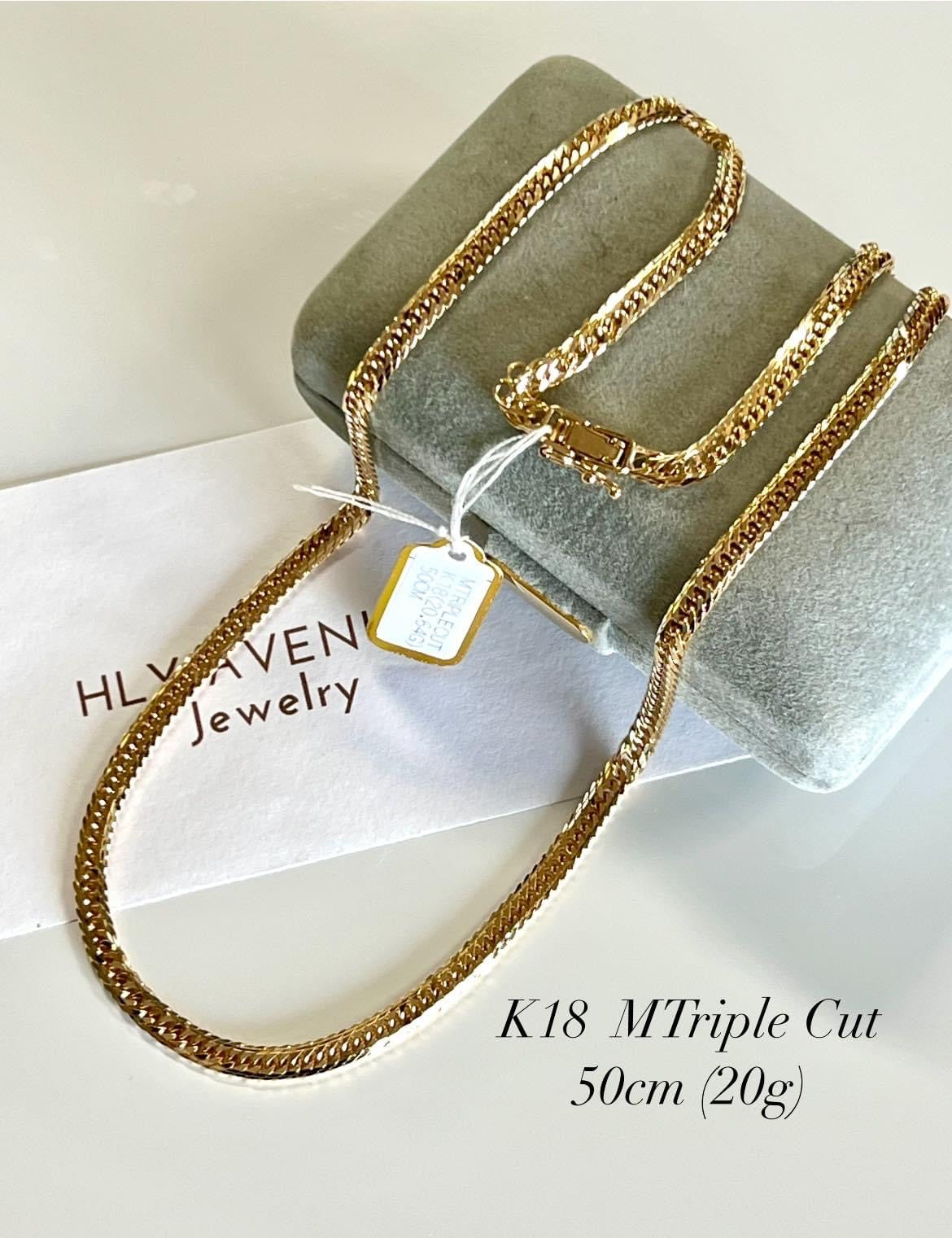 K18 Japan Gold MTriple Cut Kihei 50CM(20g)