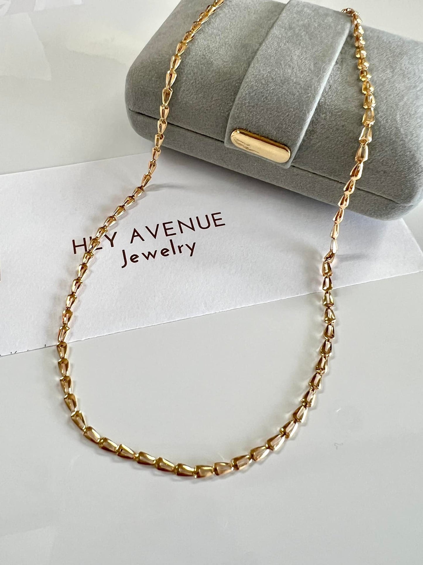 18k Japan Gold Estefano Necklace 42CM