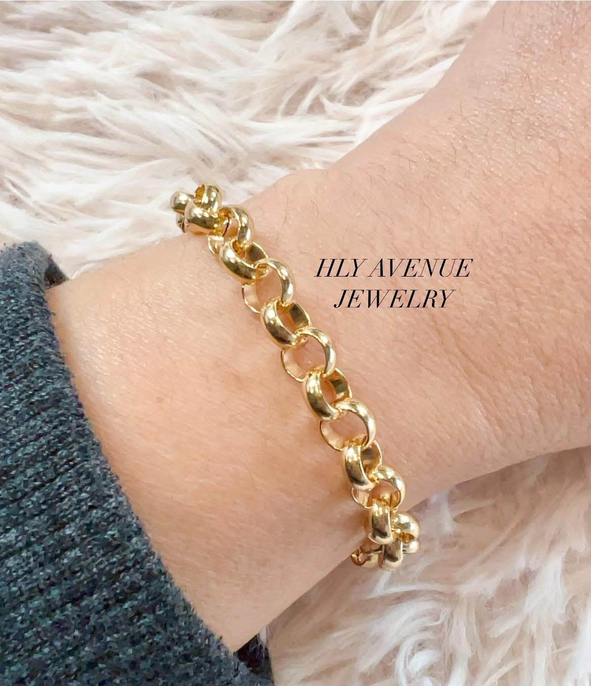 K18 Japan Gold Roll Chain Bracelet