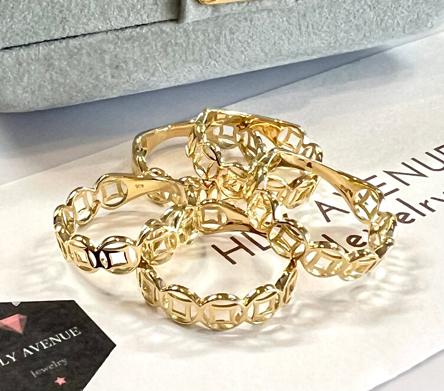 K18 Japan Gold Money Catcher Ring