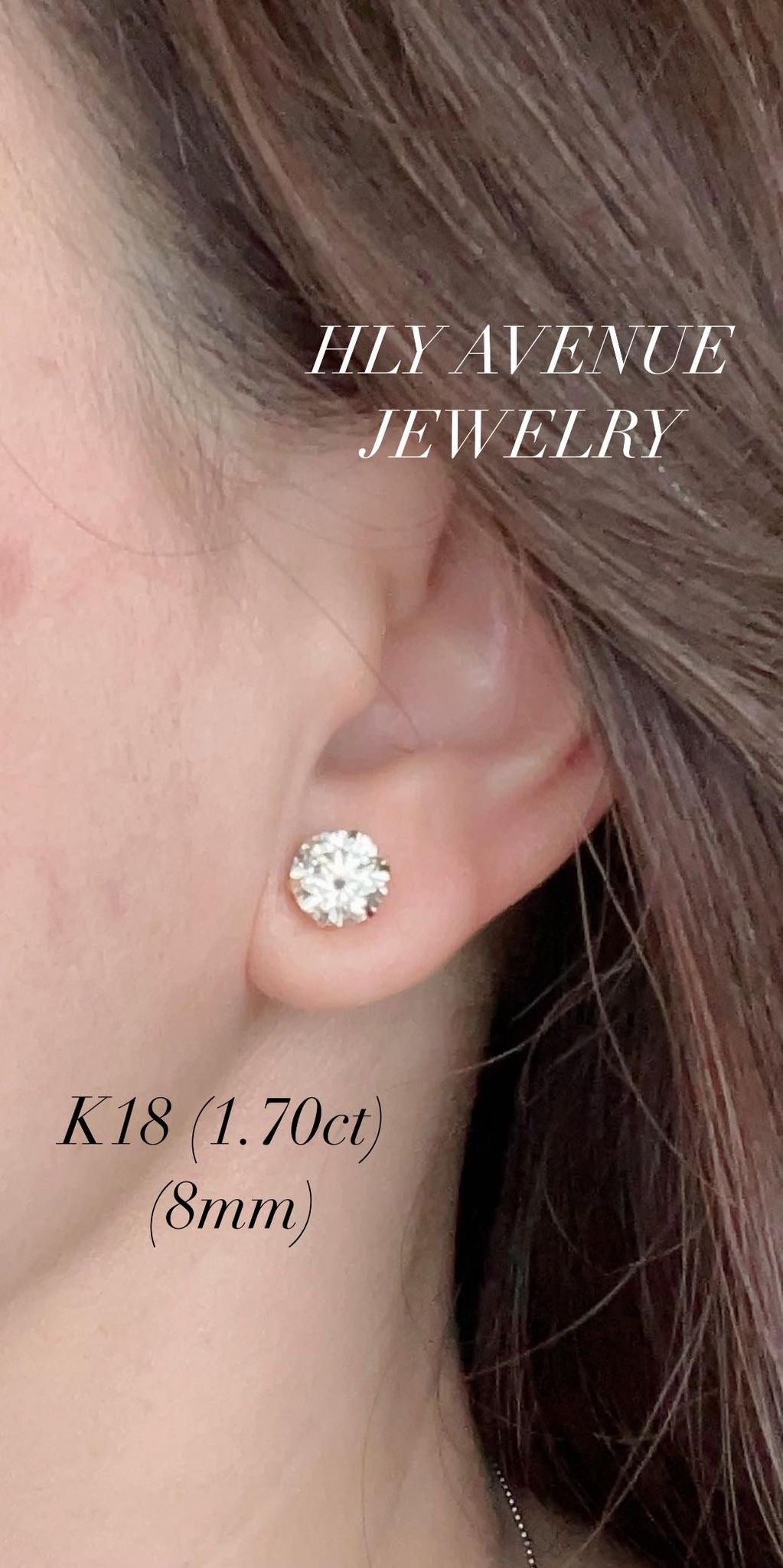 18k Moissanite Earrings