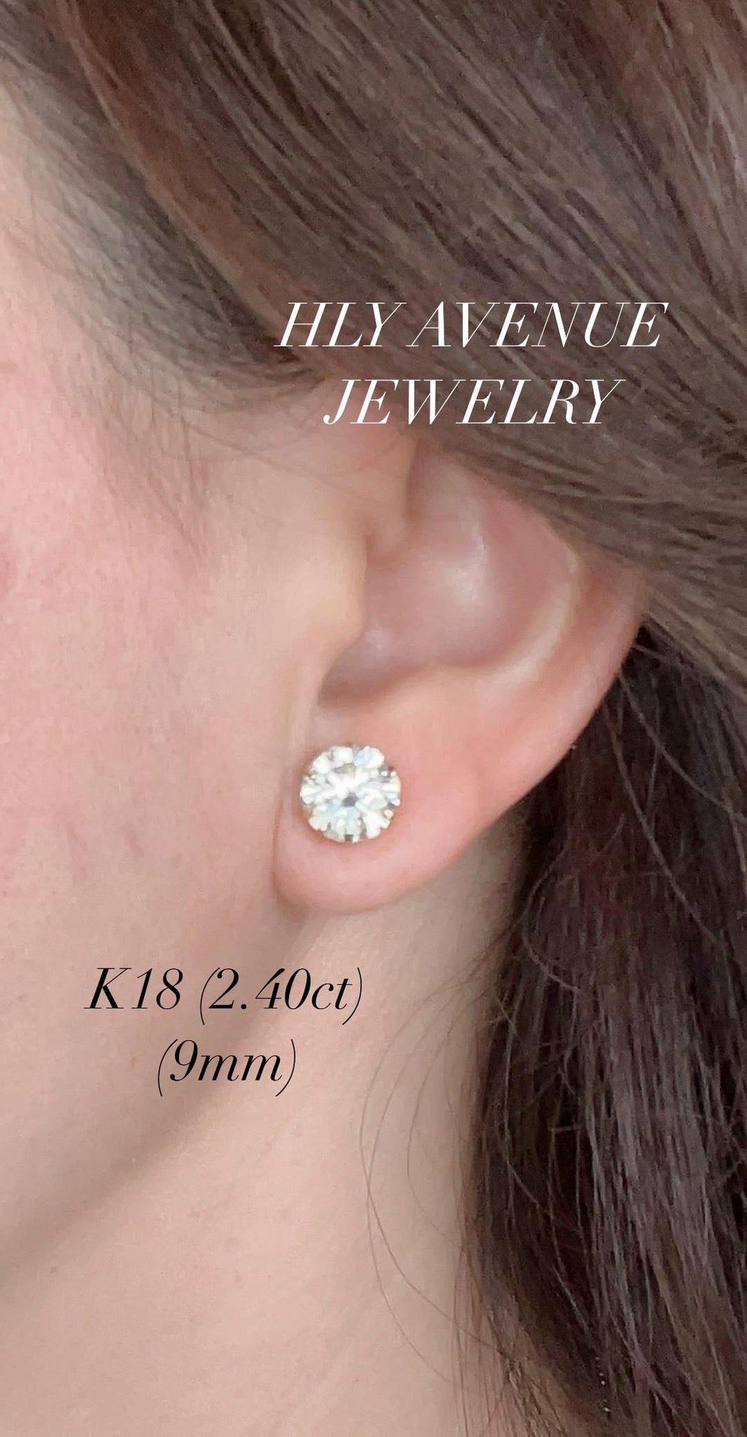 18k Moissanite Earrings