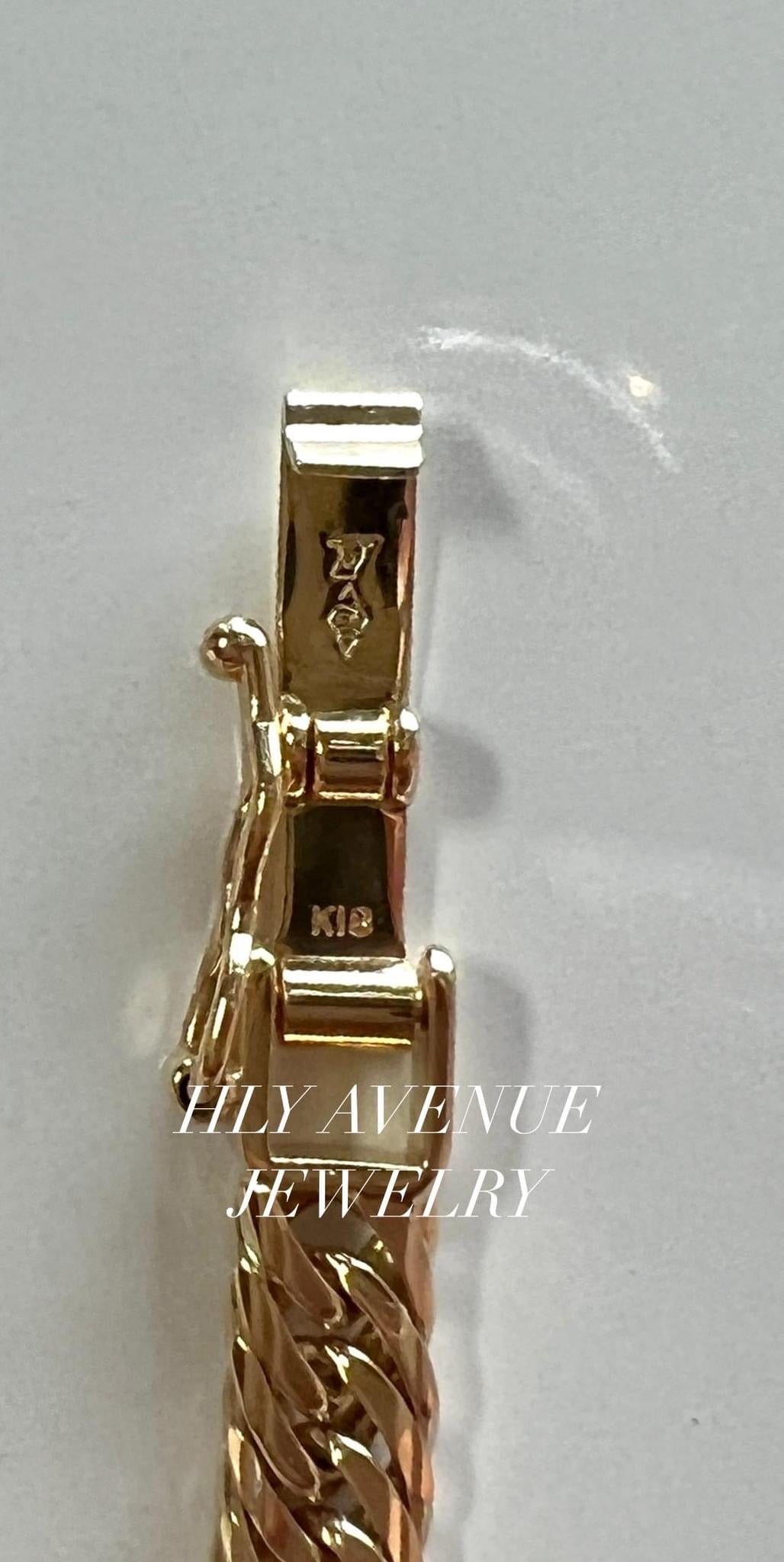 18K Japan Gold Mcut Kihei Bracelet 18CM