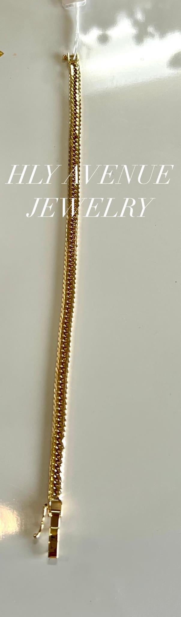 18K Japan Gold Mcut Kihei Bracelet 18CM