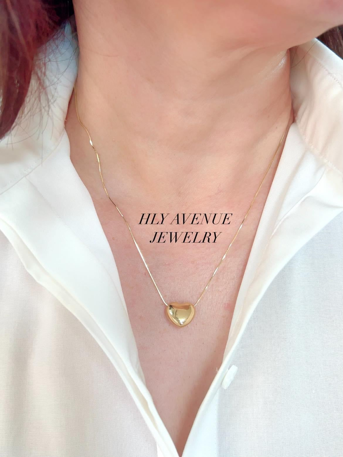 K18 Japan Gold Heart Necklace