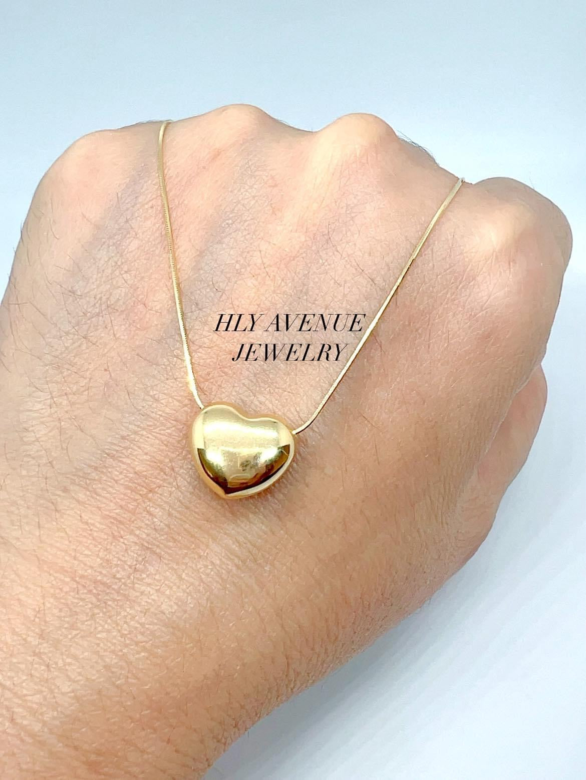K18 Japan Gold Heart Necklace