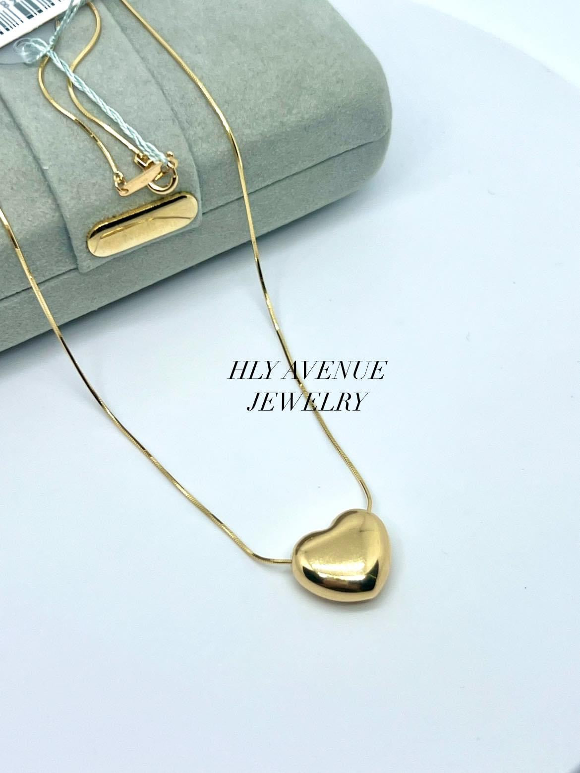 K18 Japan Gold Heart Necklace