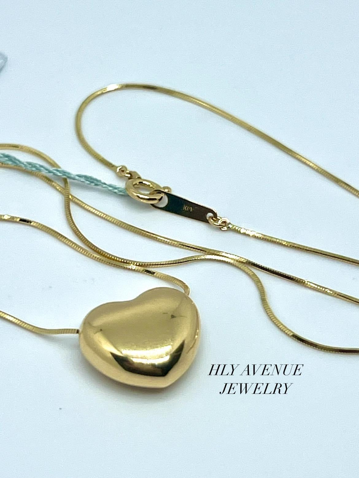 K18 Japan Gold Heart Necklace