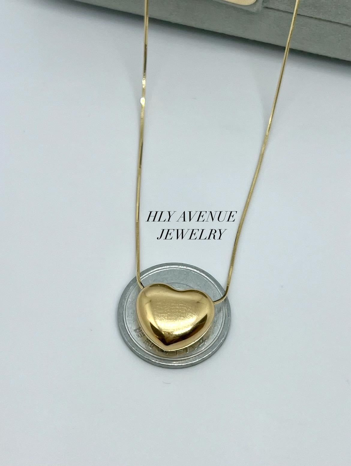 K18 Japan Gold Heart Necklace