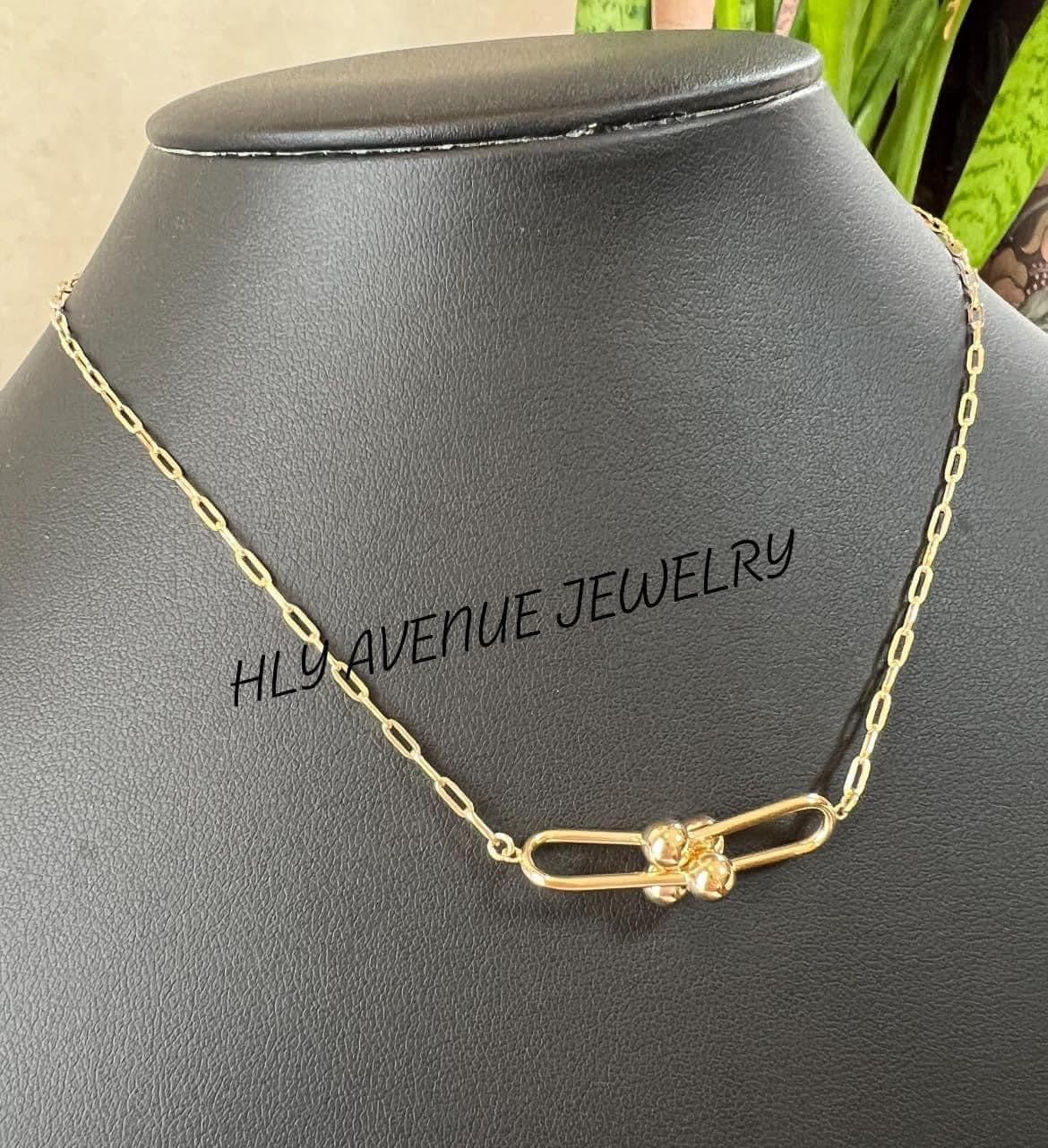 18k Japan Gold Pinball Necklace 40CM