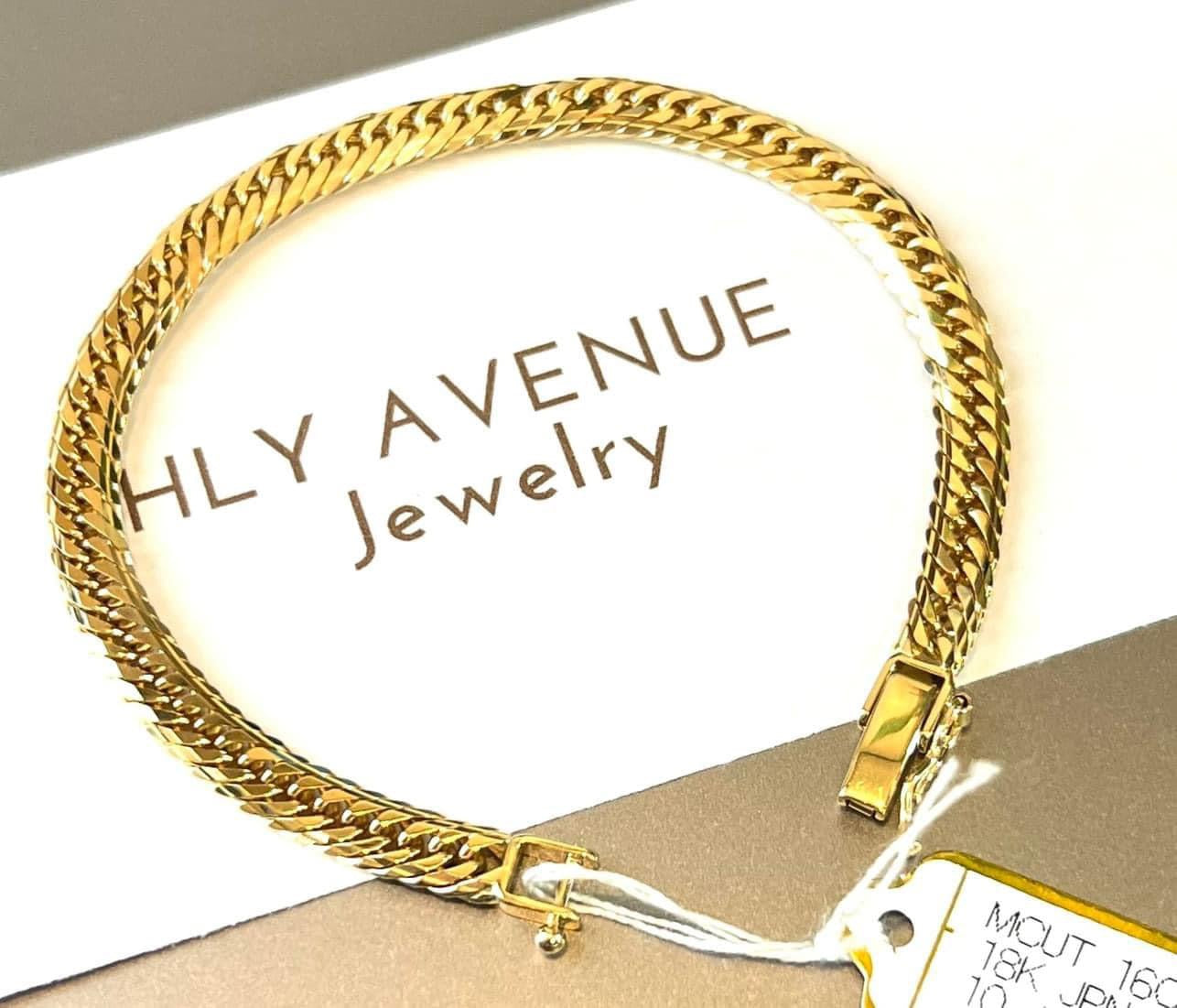 18k Japan Gold MCut 16CM Kihei Bracelet