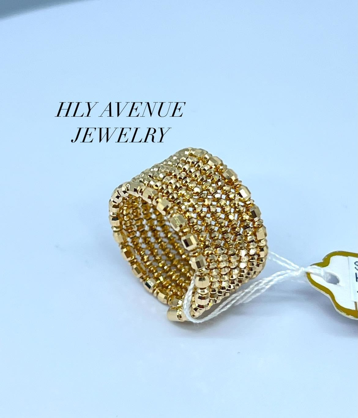 18k Japan Gold 7days Spiral Ring