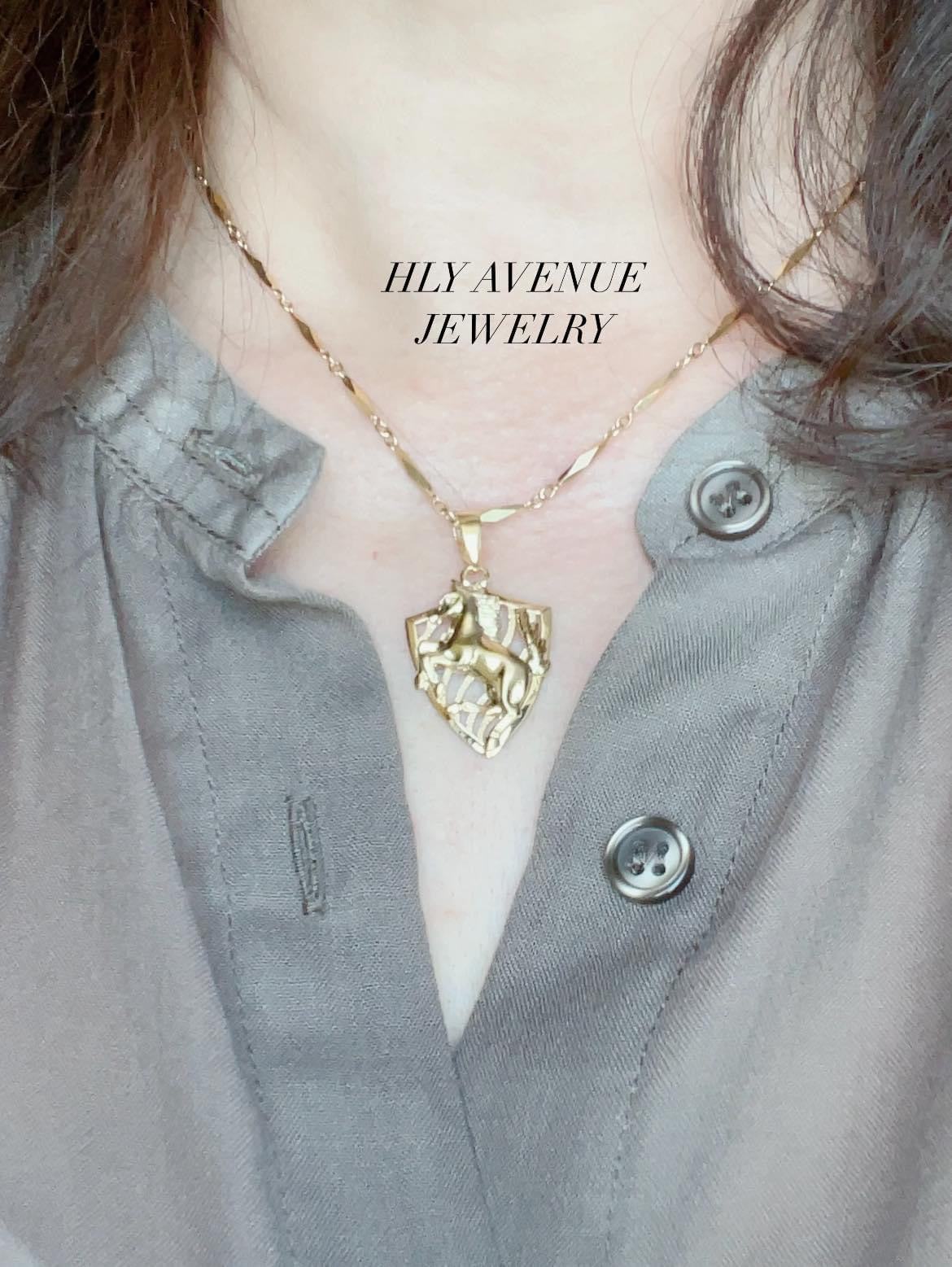 18k Japan Gold Horse Pendant