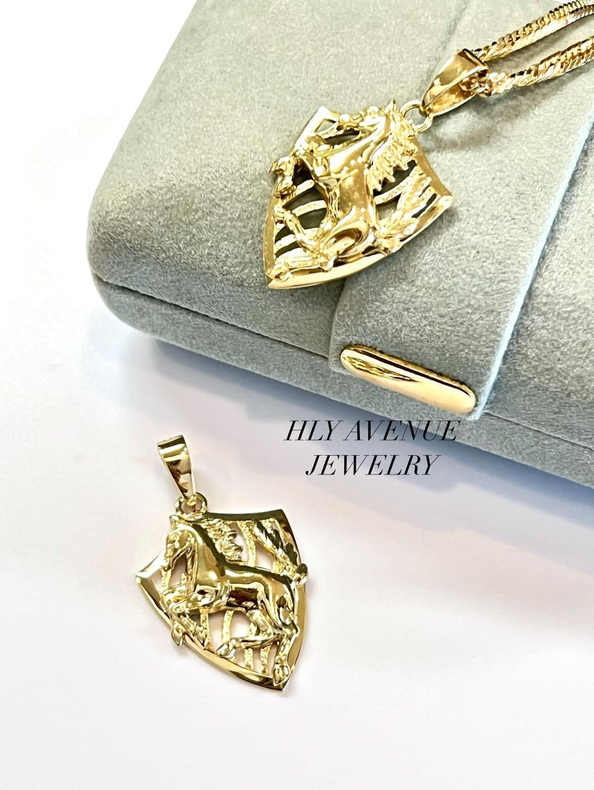 18k Japan Gold Horse Pendant