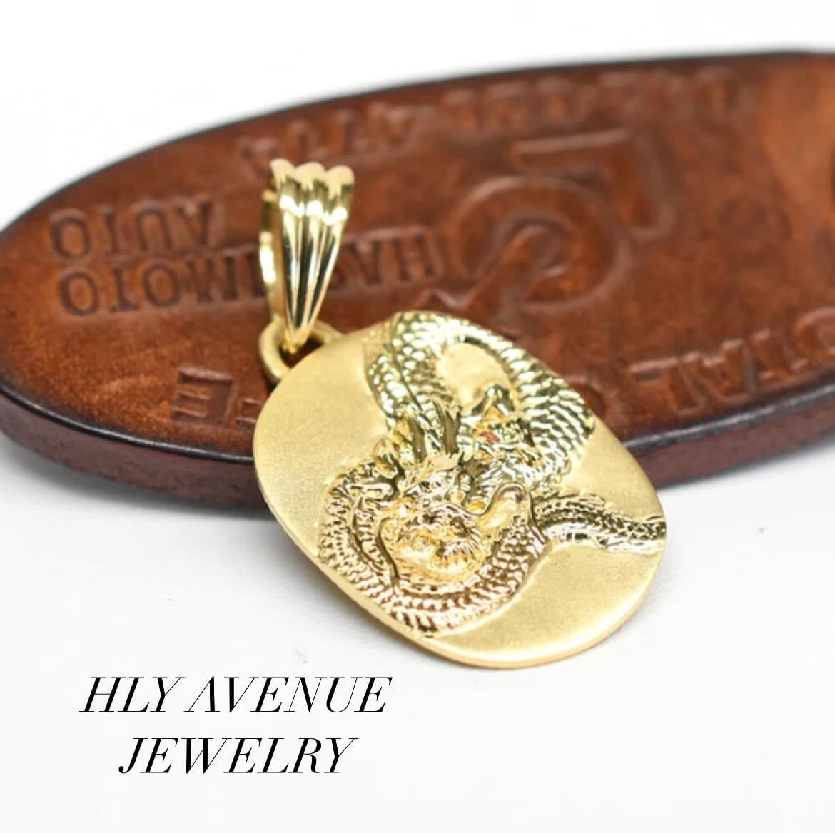 18k Japan Gold Dragon Pendant