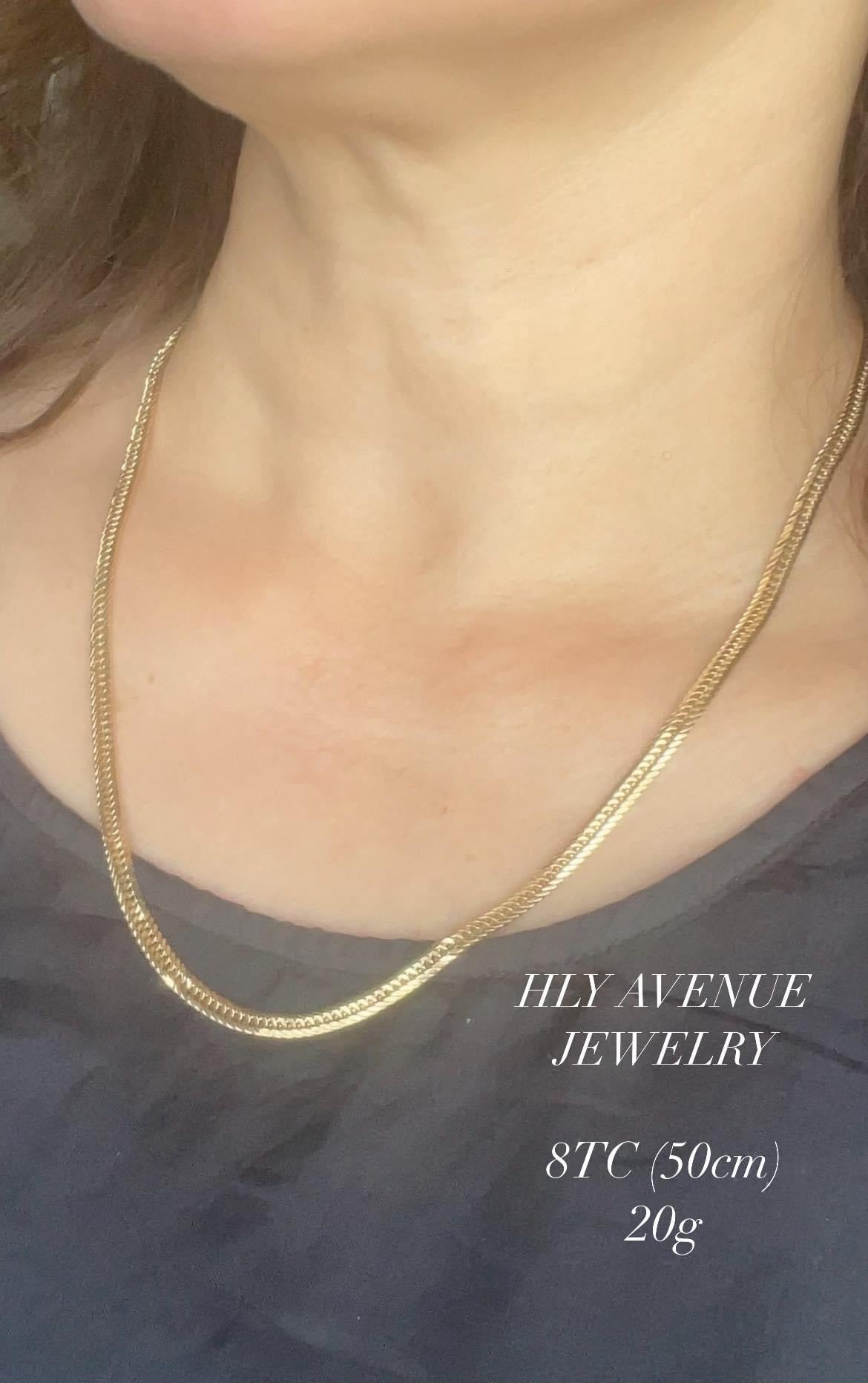 18k Japan Gold Kihei 8 Triple Cut 50cm 20G