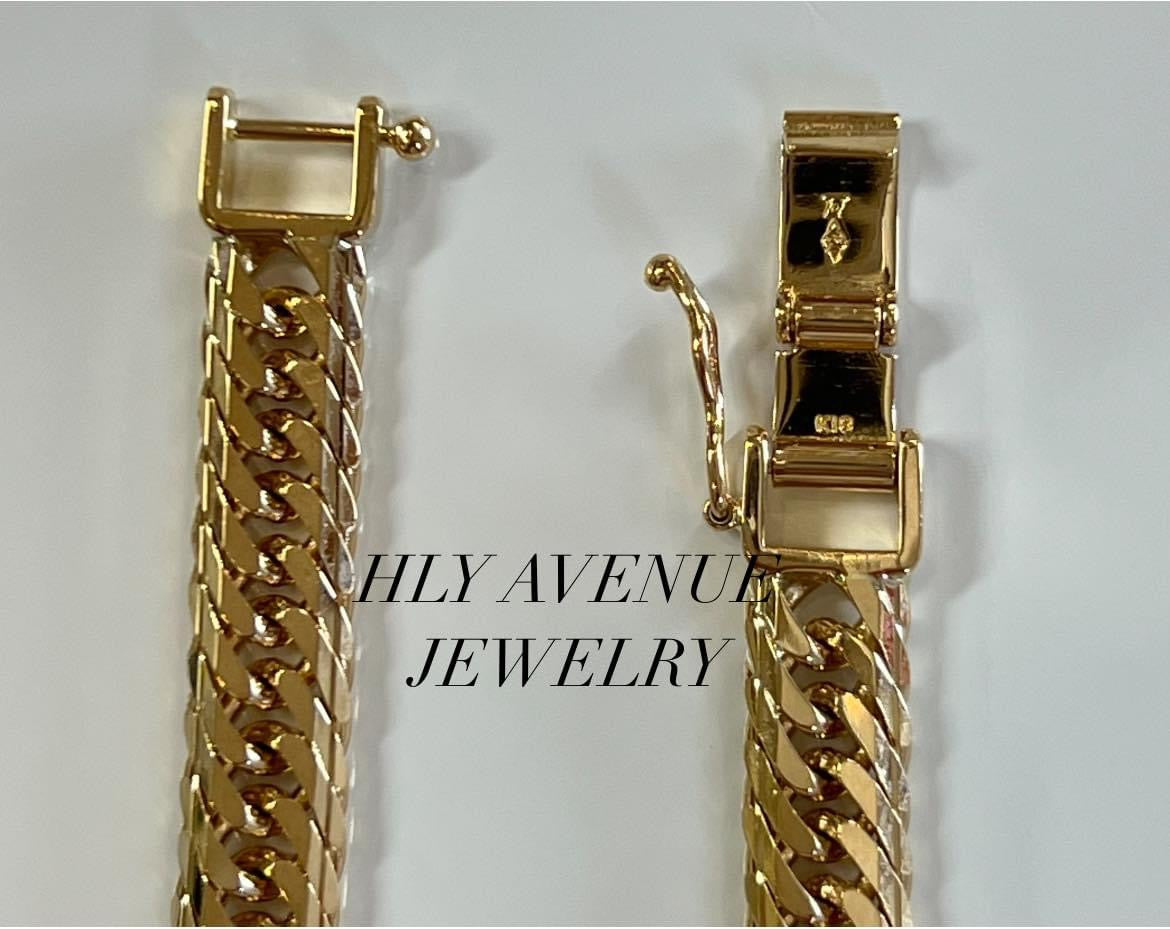 18k Japan Gold Kihei Men’s Bracelet MCut 20CM (20g)