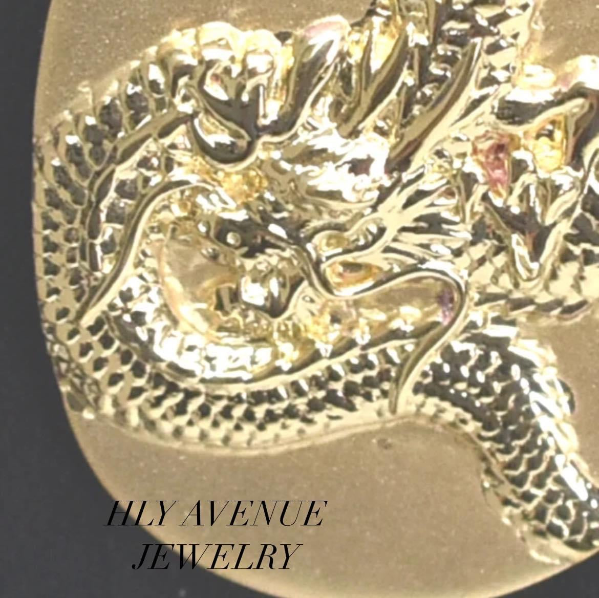 18k Japan Gold Dragon Pendant