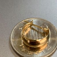 18K Yellow Gold Hoop Earrings