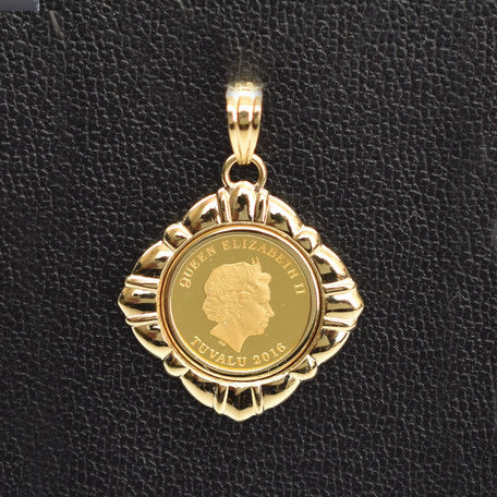 Horse/Elizabeth 24K/18k Gold Pendant