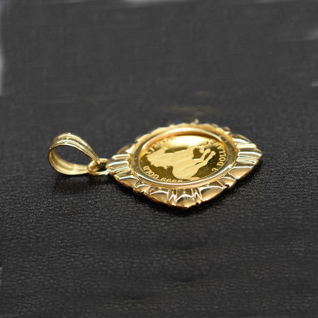 Horse/Elizabeth 24K/18k Gold Pendant