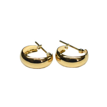 18K Yellow Gold Hoop Earrings