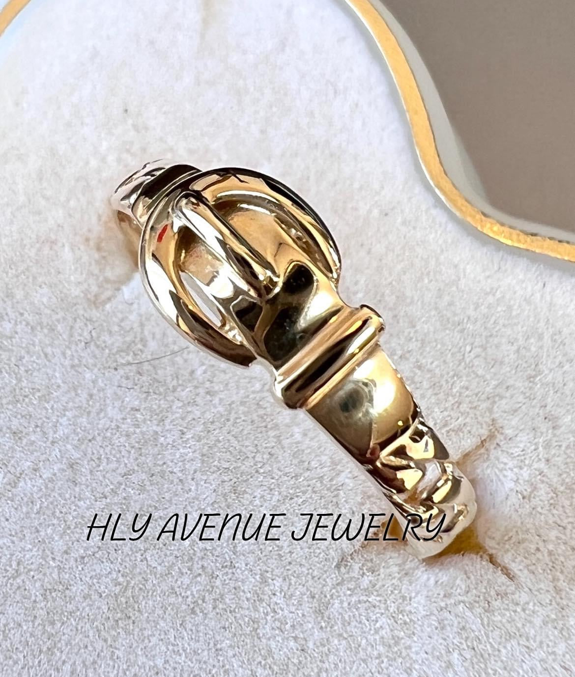 18k Japan Gold Belt Ring #11