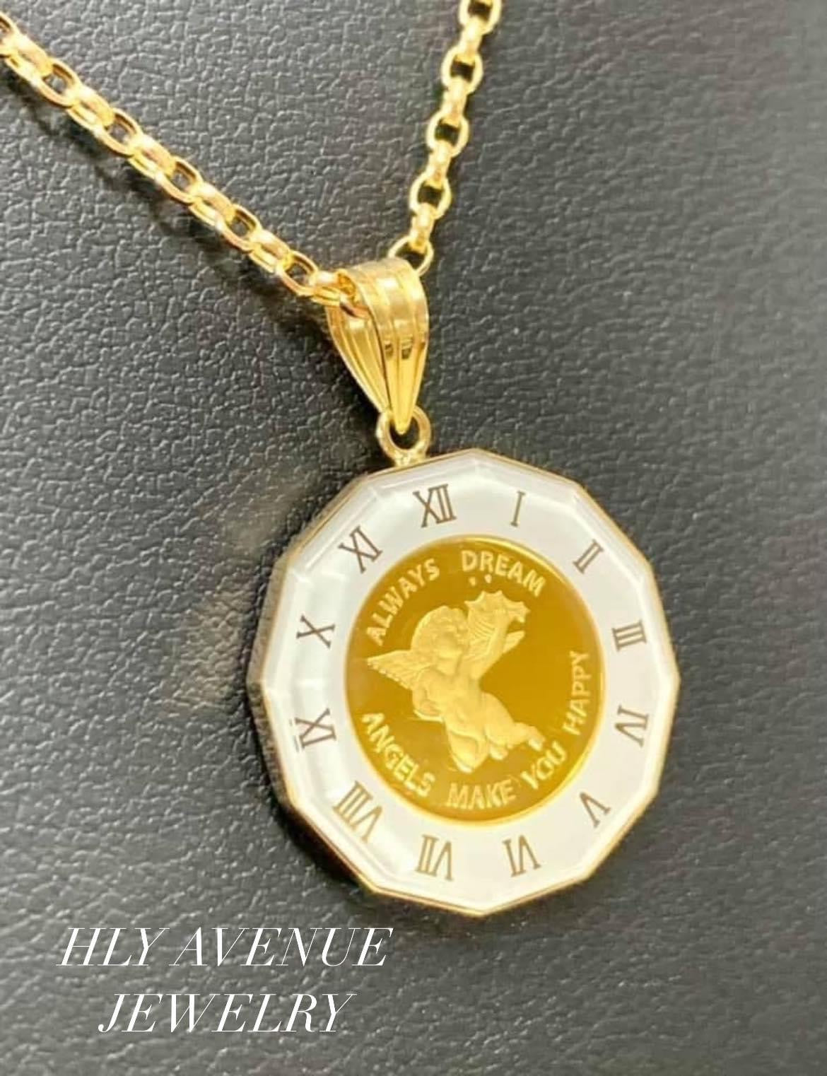 Angel 24K/18k Japan Gold Pendant Top