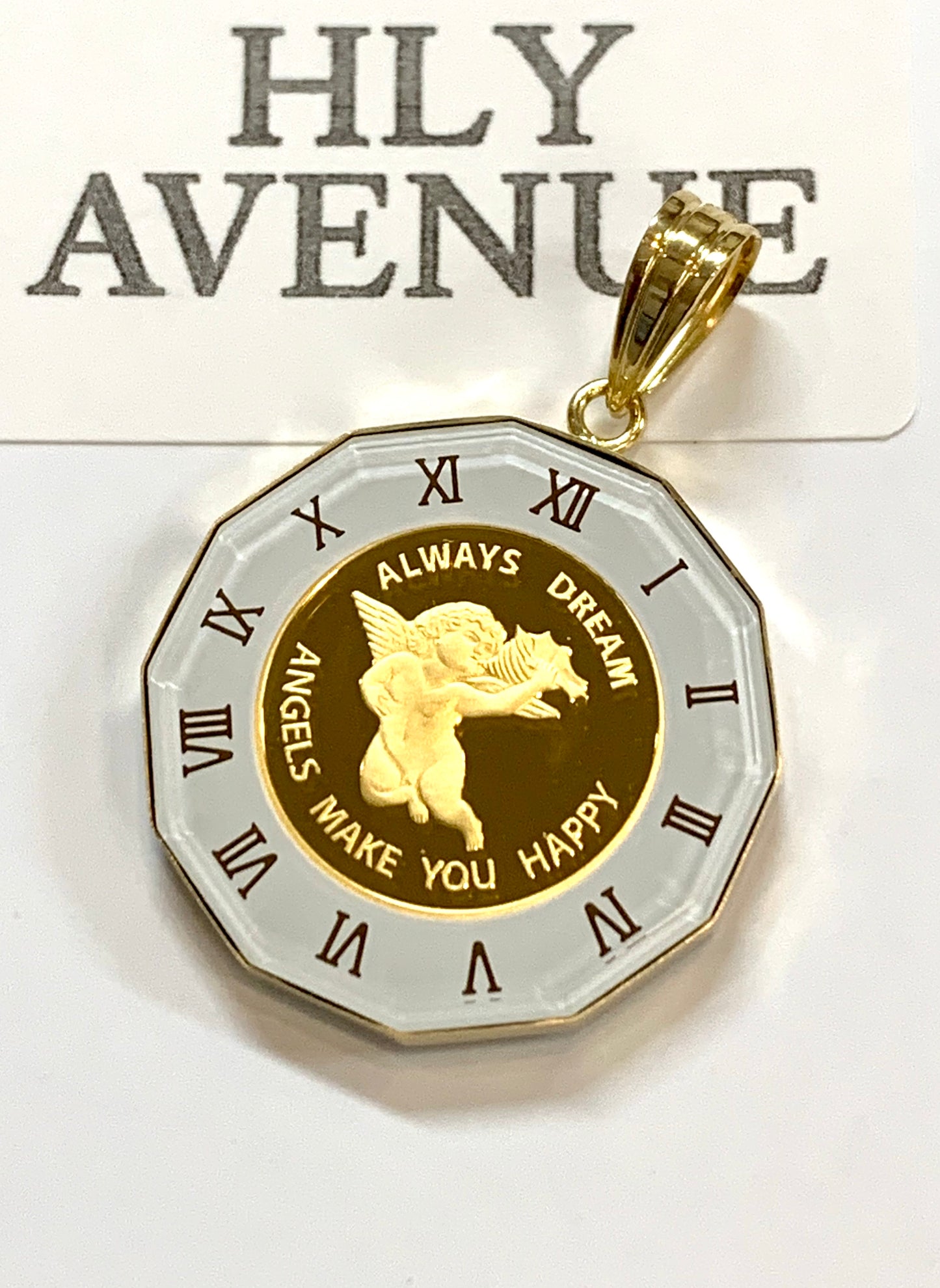 Angel 24K/18k Japan Gold Pendant Top