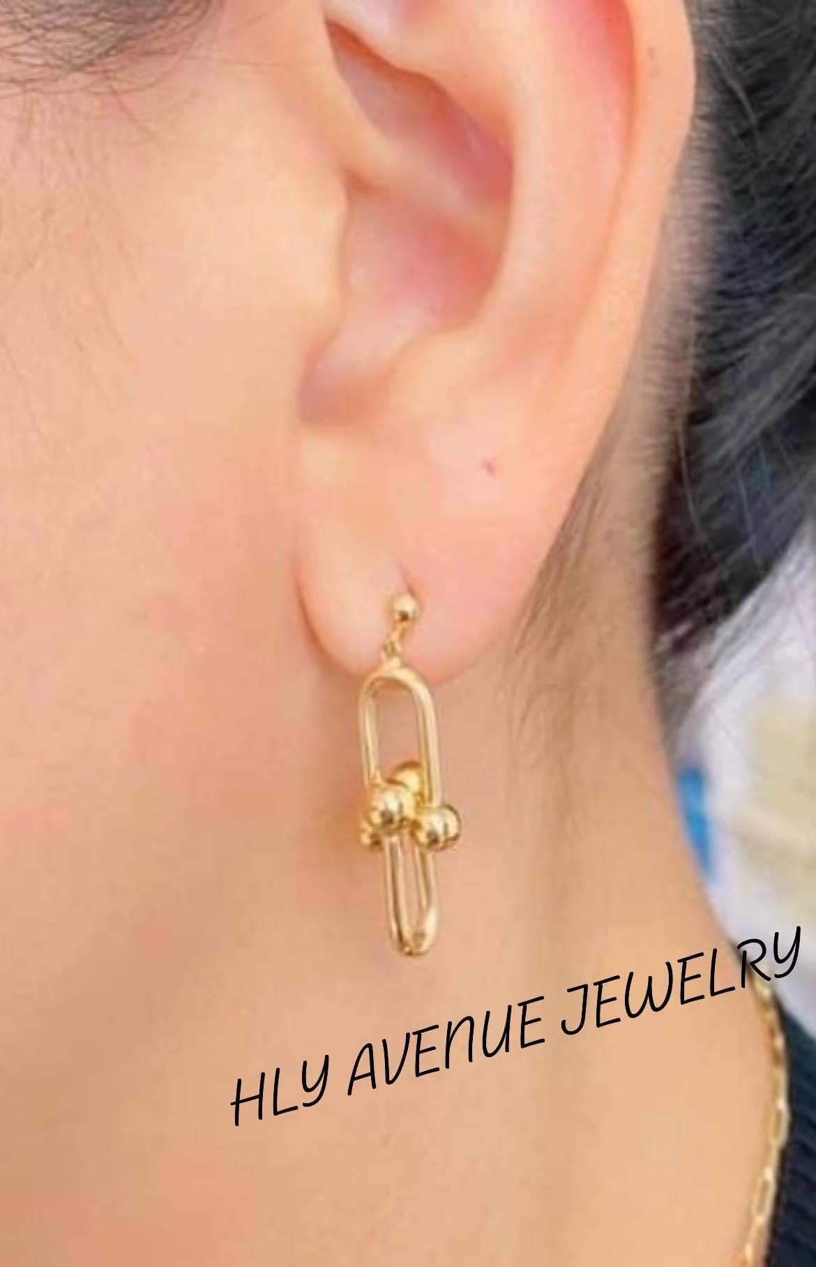 18k Japan Gold Hardware Earrings