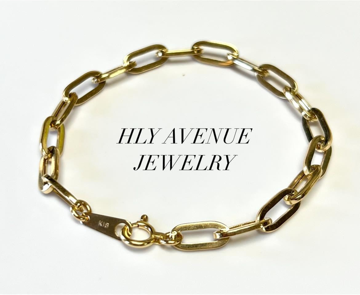 18K Japan Gold HClip Bracelet