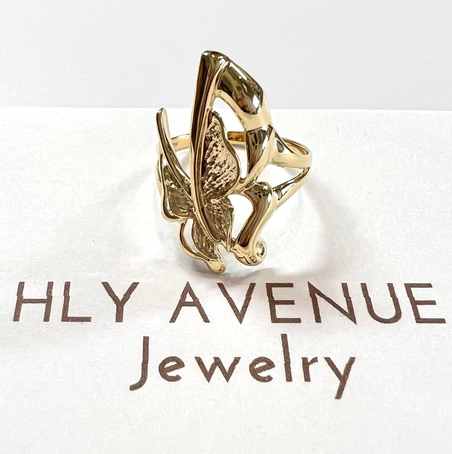 18K Japan Gold Butterfly Ring