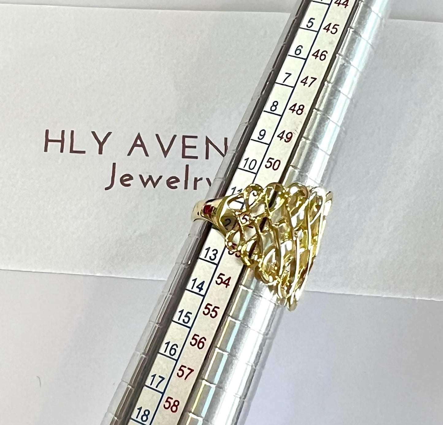 K18 Japan Gold Infinity Mesh Ring #12