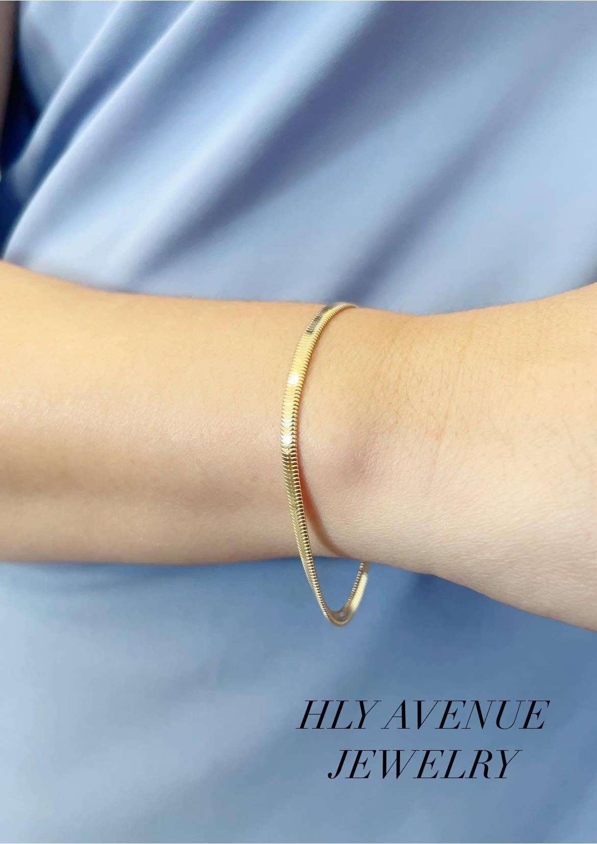 18k Japan Gold Snake Chain Bracelet