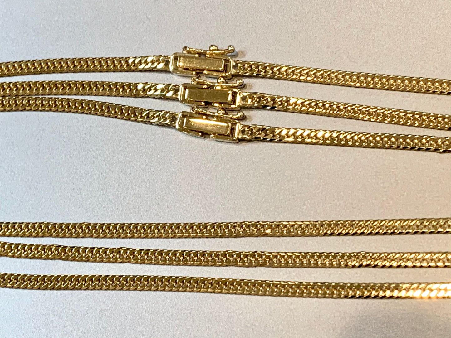 18K Japan Gold 45CM 6 Double Cut Kihei Necklace