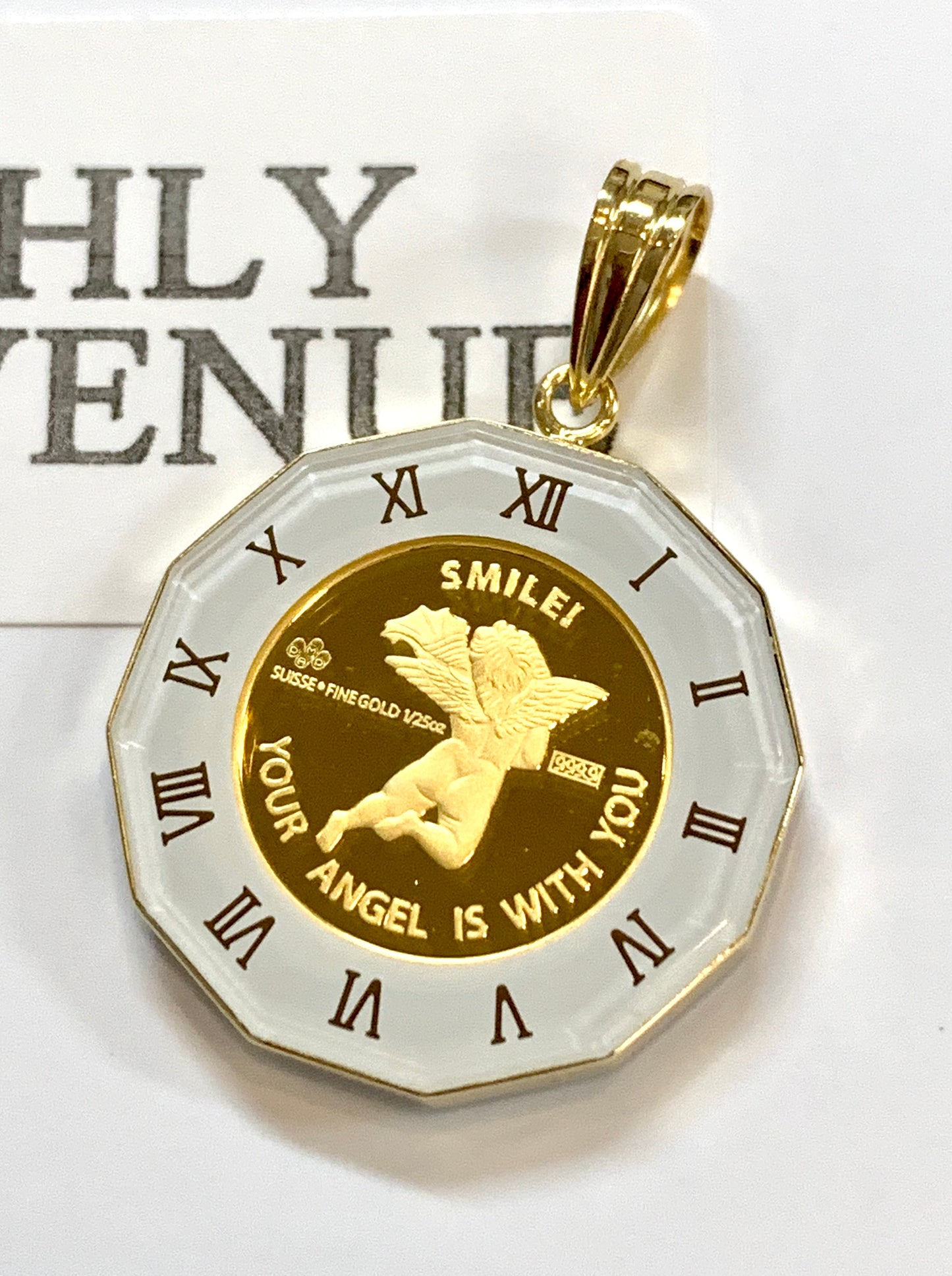 Angel 24K/18k Japan Gold Pendant Top