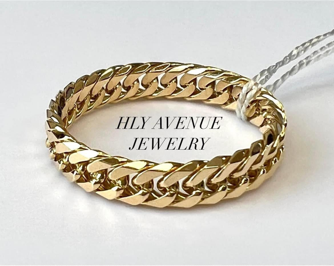 18k Japan gold 6 Cut Hard Type Ring