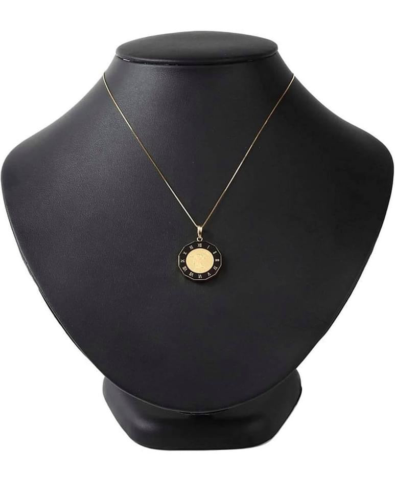 Horse/Elizabeth 24K/18k Japan Gold Coin Pendant