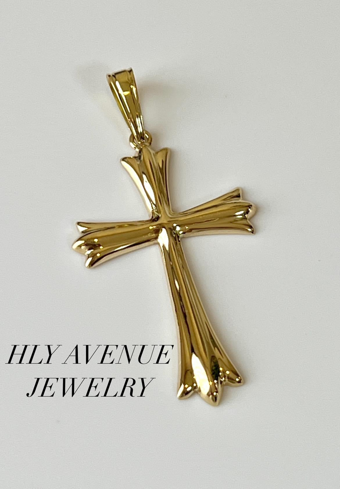 18K Japan Gold Cross Pendant