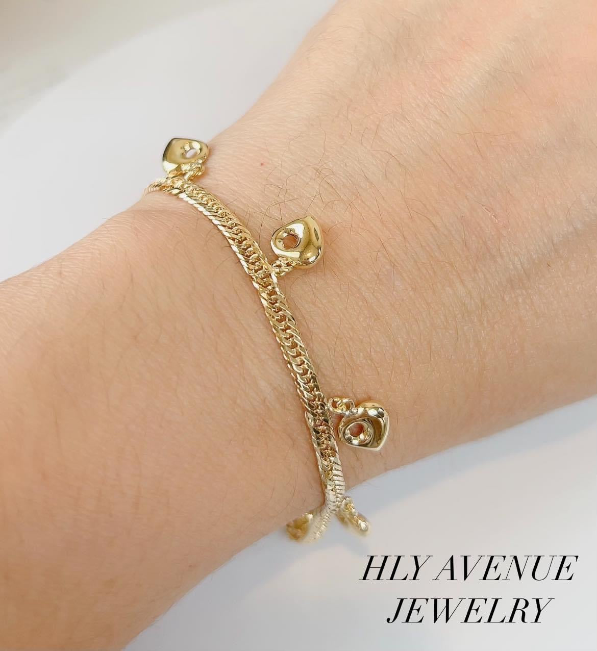 18k Japan Gold 7 Mini Monaca 8Triple Cut Kihei Bracelet