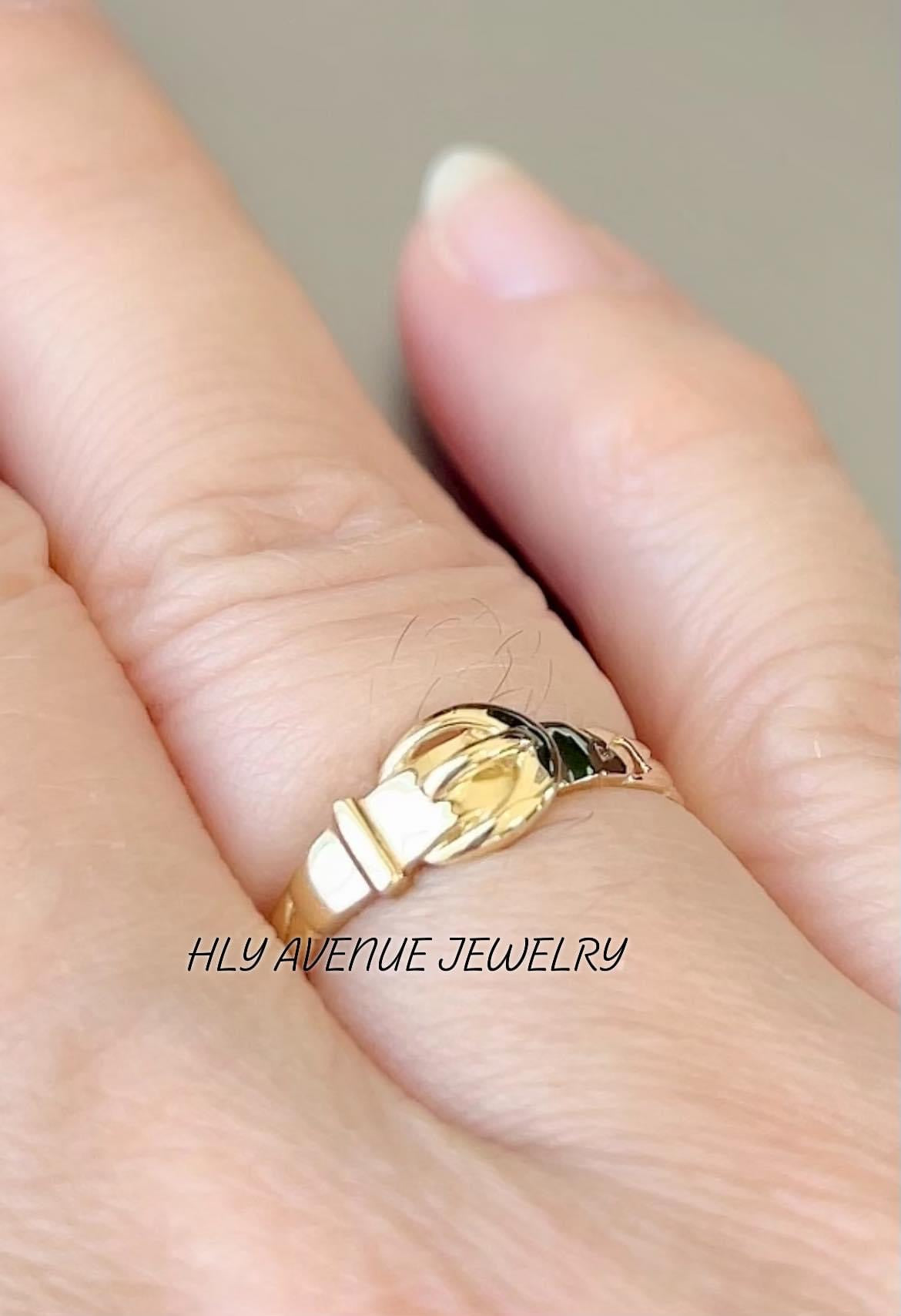18k Japan Gold Belt Ring #11