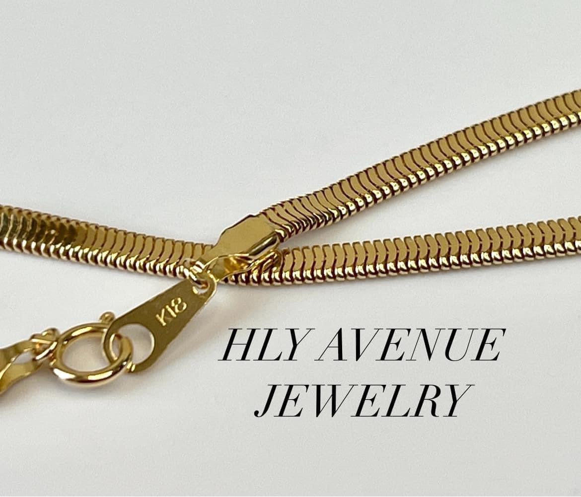 18k Japan Gold Snake Chain Bracelet
