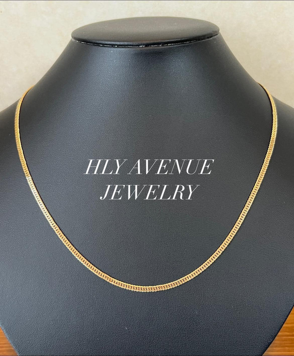 18K Japan Gold 6 Double Cut Kihei Necklace 50CM – HLY Avenue