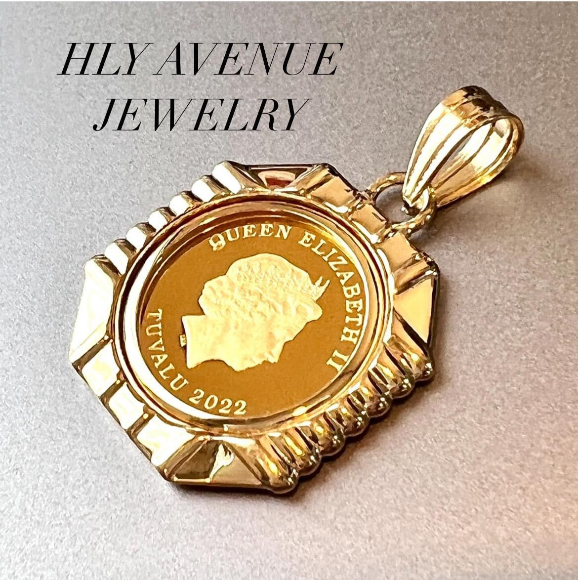 Horse/Elizabeth 24k/18k Japan Gold Pendant