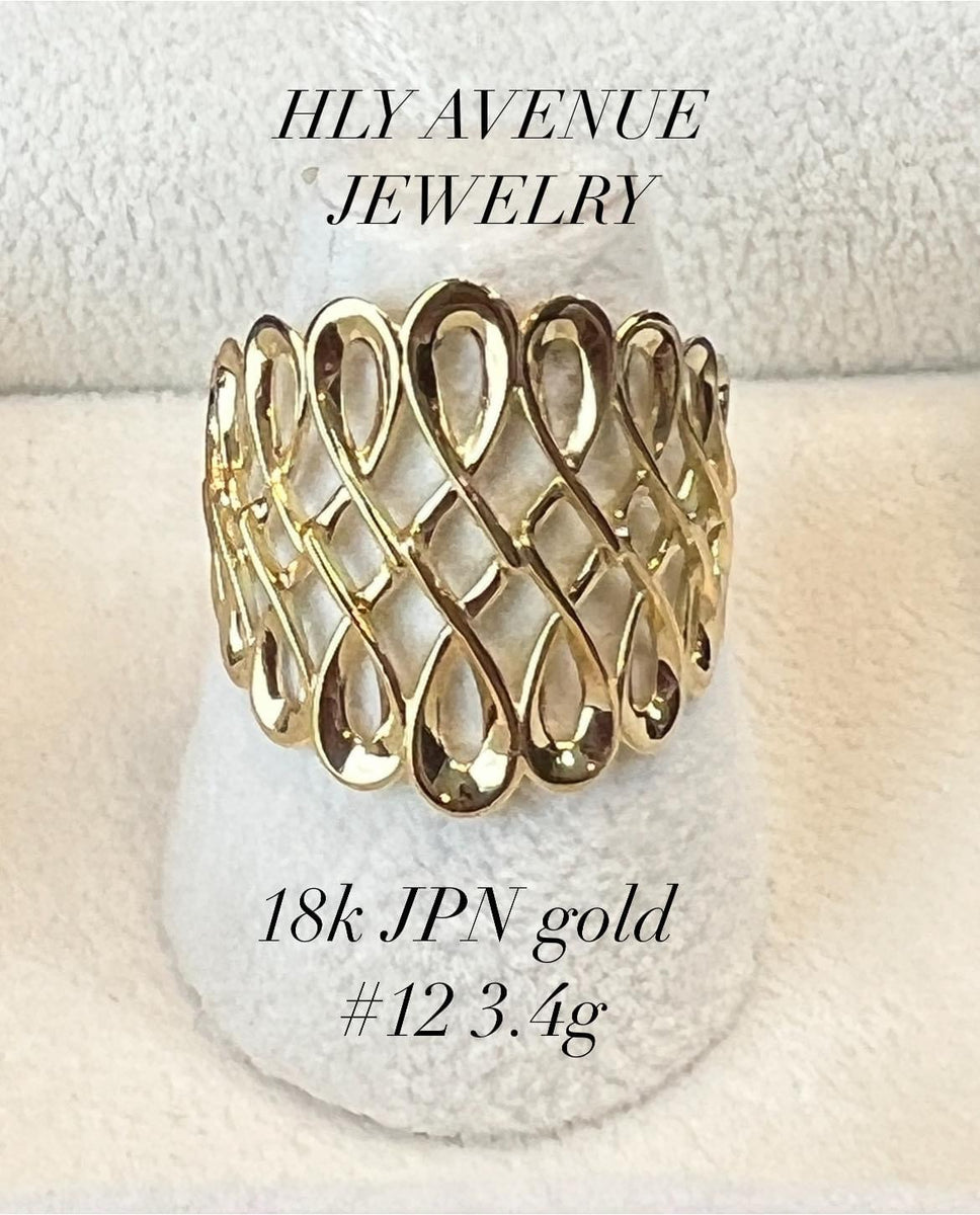 18k Japan Gold Infinity Type Ring