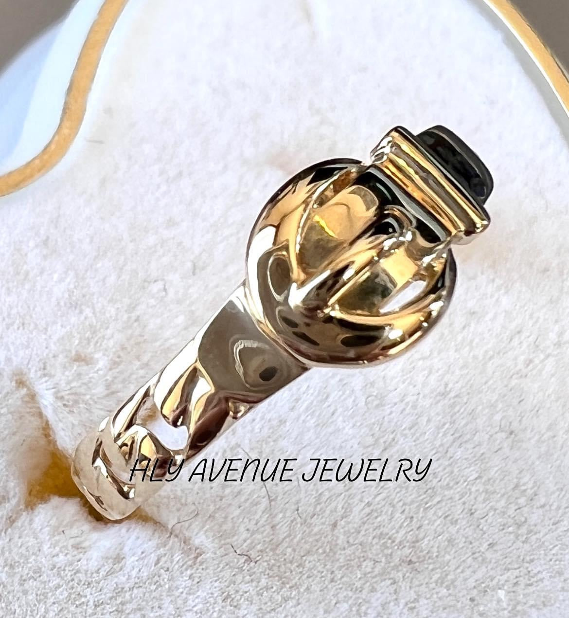 18k Japan Gold Belt Ring #11