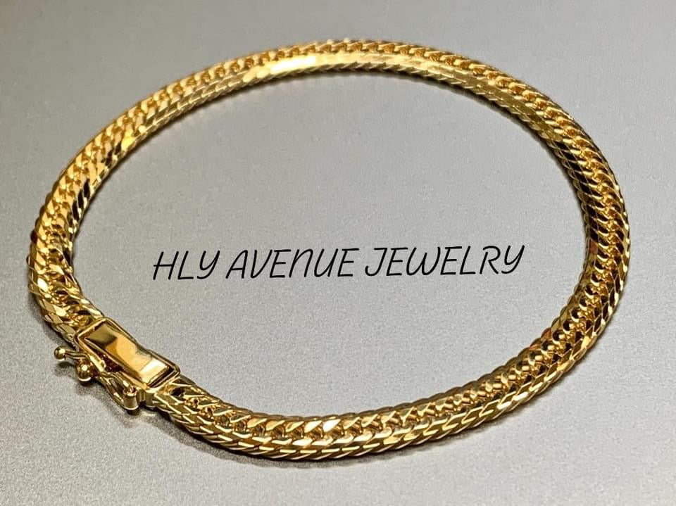 18k Japan Gold MCut 16CM Kihei Bracelet