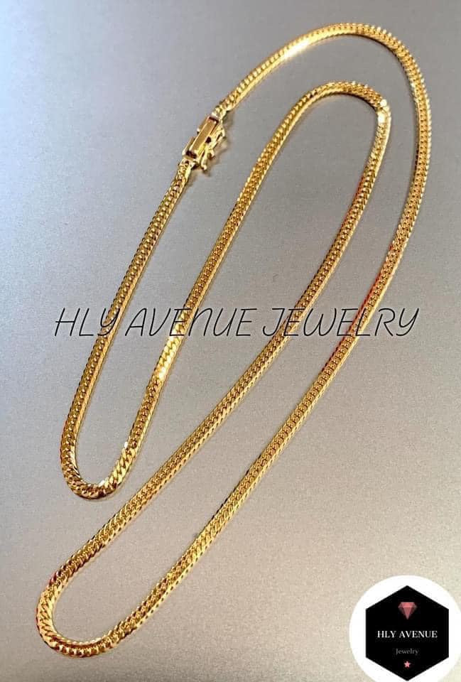 18K Japan Gold 6 Double Cut Kihei Necklace 50CM