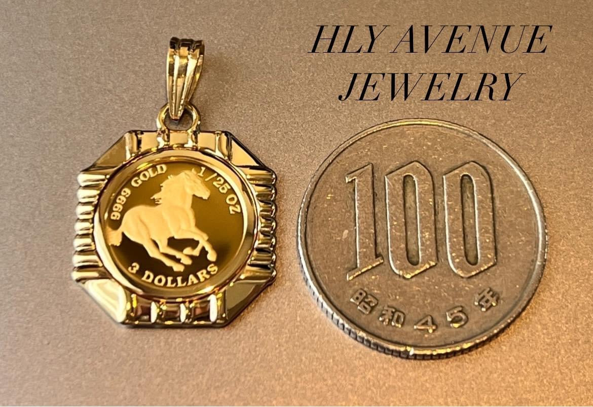 Horse/Elizabeth 24k/18k Japan Gold Pendant
